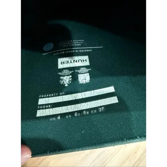 Hunter Original Matte Tall Boots Size 6 - Picture 7 of 8